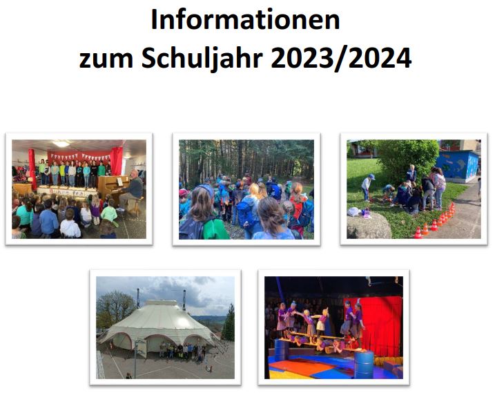 Informationen zum Schuljahr 2023/24